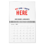 STIJLVOL MODERN  WIT GEVERIFIEERD BRANDED KALENDER (Jan 2027)