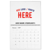 STIJLVOL MODERN WIT GEVERIFIEERD BRANDED KALENDER (Feb 2027)