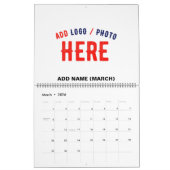 STIJLVOL MODERN WIT GEVERIFIEERD BRANDED KALENDER (Mar 2026)