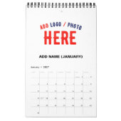 STIJLVOL MODERN  WIT GEVERIFIEERD BRANDED KALENDER (Jan 2027)