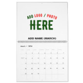 STIJLVOL MODERN  WIT GEVERIFIEERD BRANDED KALENDER (Mar 2026)