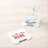 STIJLVOL MODERN  WIT GEVERIFIEERD BRANDED KARTONNEN ONDERZETTERS (Insitu)