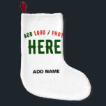 STIJLVOL MODERN  WIT GEVERIFIEERD BRANDED KLEINE KERSTSOK<br><div class="desc">DIT IS EEN ONTWERP DAT VOOR IEDEREEN PLAATST.U KUNT LOGO,  FOTO,  TEKST VERANDEREN,  RESIZE OF TOEVOEGEN EN DE MANIER COLOREN U VAN.THANK U.</div>