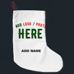 STIJLVOL MODERN WIT GEVERIFIEERD BRANDED KLEINE KERSTSOK<br><div class="desc">DIT IS EEN ONTWERP DAT VOOR IEDEREEN PLAATST.U KUNT LOGO, FOTO, TEKST VERANDEREN, RESIZE OF TOEVOEGEN EN DE MANIER COLOREN U VAN.THANK U.</div>