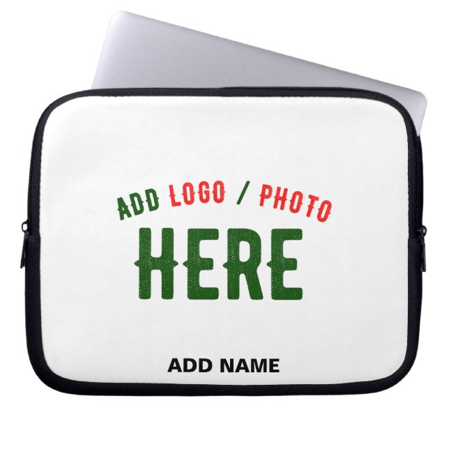 STIJLVOL MODERN  WIT GEVERIFIEERD BRANDED LAPTOP SLEEVE (Voorkant)