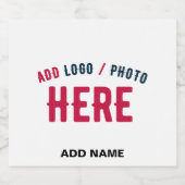 STIJLVOL MODERN WIT GEVERIFIEERD BRANDED LIKEURFLES ETIKET (Enkel label)
