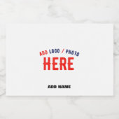 STIJLVOL MODERN  WIT GEVERIFIEERD BRANDED LIKEURFLES ETIKET (Enkel label)