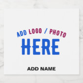 STIJLVOL MODERN  WIT GEVERIFIEERD BRANDED LIKEURFLES ETIKET (Enkel label)