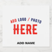 STIJLVOL MODERN  WIT GEVERIFIEERD BRANDED LIKEURFLES ETIKET (Enkel label)