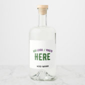 STIJLVOL MODERN  WIT GEVERIFIEERD BRANDED LIKEURFLES ETIKET (Voorkant)