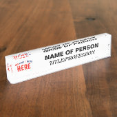 STIJLVOL MODERN  WIT GEVERIFIEERD BRANDED NAAMBORDJE (Zijkant)