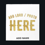 STIJLVOL MODERN  WIT GEVERIFIEERD BRANDED NOTITIEBLOK<br><div class="desc">DIT IS EEN ONTWERP DAT VOOR IEDEREEN PLAATST.U KUNT LOGO,  FOTO,  TEKST VERANDEREN,  RESIZE OF TOEVOEGEN EN DE MANIER COLOREN U VAN.THANK U.</div>