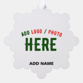 STIJLVOL MODERN WIT GEVERIFIEERD BRANDED ORNAMENT KAART (Achterkant)