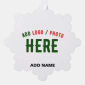 STIJLVOL MODERN  WIT GEVERIFIEERD BRANDED ORNAMENT KAART (Voorkant)