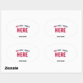 STIJLVOL MODERN WIT GEVERIFIEERD BRANDED OVALE STICKER (Vel)