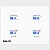 STIJLVOL MODERN WIT GEVERIFIEERD BRANDED OVALE STICKER (Vel)