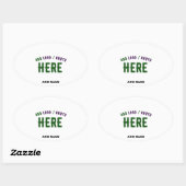 STIJLVOL MODERN WIT GEVERIFIEERD BRANDED OVALE STICKER (Vel)