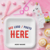 STIJLVOL MODERN WIT GEVERIFIEERD BRANDED PAPIEREN BORDJE (Feest)