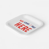 STIJLVOL MODERN  WIT GEVERIFIEERD BRANDED PAPIEREN BORDJE (Gebogen)