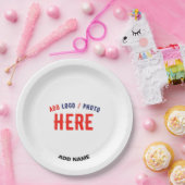 STIJLVOL MODERN  WIT GEVERIFIEERD BRANDED PAPIEREN BORDJE (Feest)