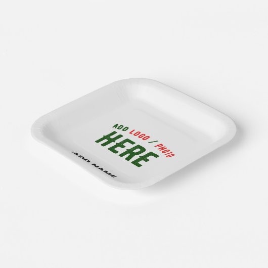 STIJLVOL MODERN  WIT GEVERIFIEERD BRANDED PAPIEREN BORDJE (Gebogen)