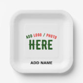 STIJLVOL MODERN  WIT GEVERIFIEERD BRANDED PAPIEREN BORDJE (Voorkant)