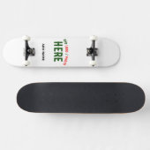 STIJLVOL MODERN WIT GEVERIFIEERD BRANDED PERSOONLIJK SKATEBOARD (Horizontaal)