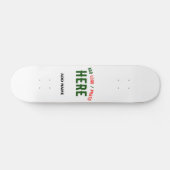 STIJLVOL MODERN WIT GEVERIFIEERD BRANDED PERSOONLIJK SKATEBOARD (Horizontaal)