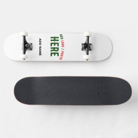 STIJLVOL MODERN  WIT GEVERIFIEERD BRANDED PERSOONLIJK SKATEBOARD (Horizontaal)