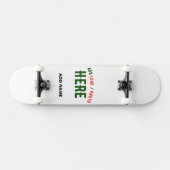 STIJLVOL MODERN  WIT GEVERIFIEERD BRANDED PERSOONLIJK SKATEBOARD (Horizontaal)