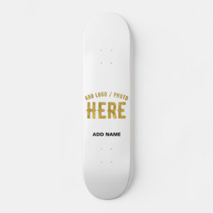 STIJLVOL MODERN  WIT GEVERIFIEERD BRANDED PERSOONLIJK SKATEBOARD