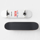 STIJLVOL MODERN  WIT GEVERIFIEERD BRANDED PERSOONLIJK SKATEBOARD (Horizontaal)