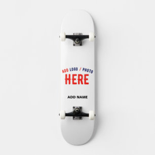 STIJLVOL MODERN  WIT GEVERIFIEERD BRANDED PERSOONLIJK SKATEBOARD
