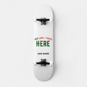 STIJLVOL MODERN  WIT GEVERIFIEERD BRANDED PERSOONLIJK SKATEBOARD