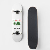 STIJLVOL MODERN  WIT GEVERIFIEERD BRANDED PERSOONLIJK SKATEBOARD (Voorkant)