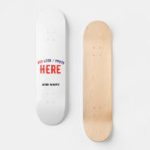 STIJLVOL MODERN  WIT GEVERIFIEERD BRANDED PERSOONLIJK SKATEBOARD (Voorkant)