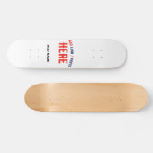 STIJLVOL MODERN WIT GEVERIFIEERD BRANDED PERSOONLIJK SKATEBOARD (Horizontaal)