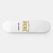 STIJLVOL MODERN  WIT GEVERIFIEERD BRANDED PERSOONLIJK SKATEBOARD (Horizontaal)