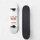 STIJLVOL MODERN WIT GEVERIFIEERD BRANDED PERSOONLIJK SKATEBOARD (Voorkant)