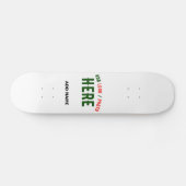 STIJLVOL MODERN WIT GEVERIFIEERD BRANDED PERSOONLIJK SKATEBOARD (Horizontaal)