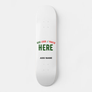 STIJLVOL MODERN  WIT GEVERIFIEERD BRANDED PERSOONLIJK SKATEBOARD