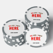 STIJLVOL MODERN WIT GEVERIFIEERD BRANDED POKER CHIPS (Opstapeling)