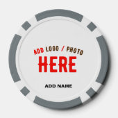STIJLVOL MODERN WIT GEVERIFIEERD BRANDED POKER CHIPS (Achterkant)