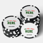 STIJLVOL MODERN WIT GEVERIFIEERD BRANDED POKER CHIPS (Opstapeling)