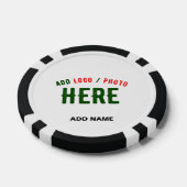 STIJLVOL MODERN WIT GEVERIFIEERD BRANDED POKER CHIPS (Enkel)