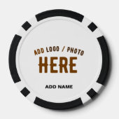 STIJLVOL MODERN  WIT GEVERIFIEERD BRANDED POKER CHIPS (Achterkant)