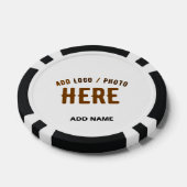 STIJLVOL MODERN  WIT GEVERIFIEERD BRANDED POKER CHIPS (Enkel)