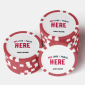 STIJLVOL MODERN  WIT GEVERIFIEERD BRANDED POKER CHIPS (Opstapeling)
