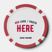 STIJLVOL MODERN  WIT GEVERIFIEERD BRANDED POKER CHIPS (Achterkant)