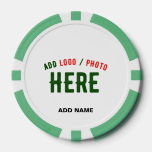 STIJLVOL MODERN  WIT GEVERIFIEERD BRANDED POKER CHIPS